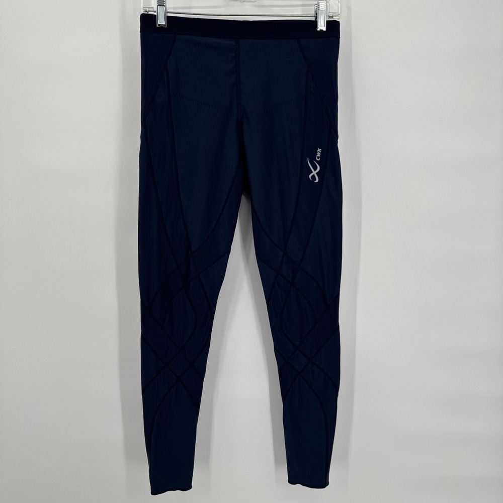 CW-X Women's  XL Navy Stabilyx Joint Support Compression Tights Performance